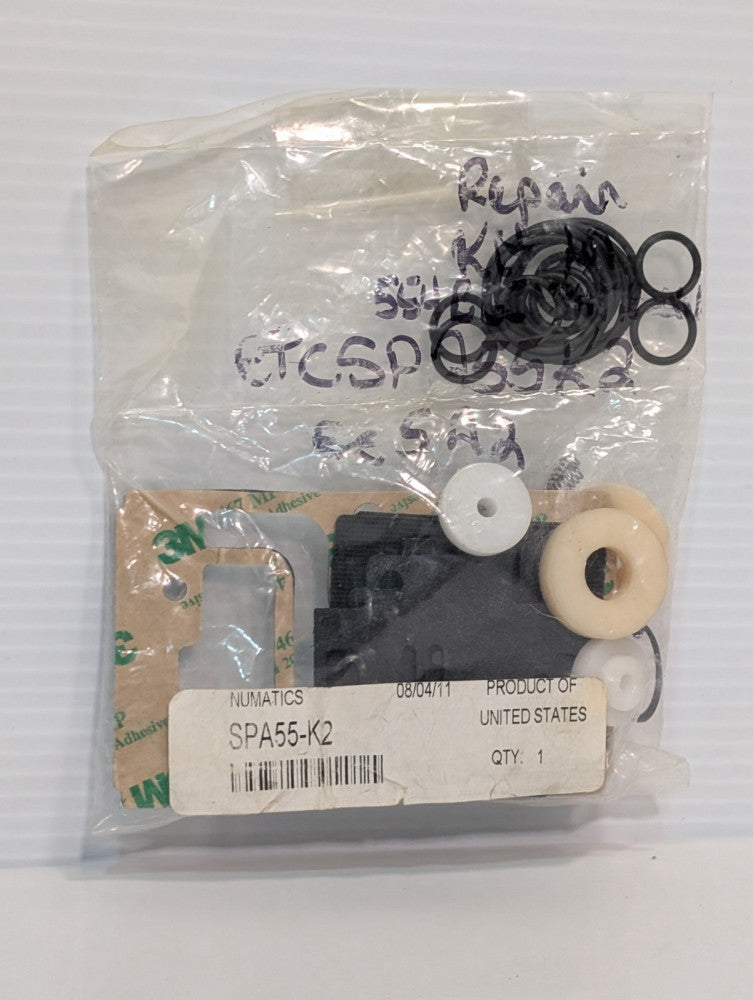 Numatics SPA55-K2 pneumatic valve repair kit, seals gaskets, as shown