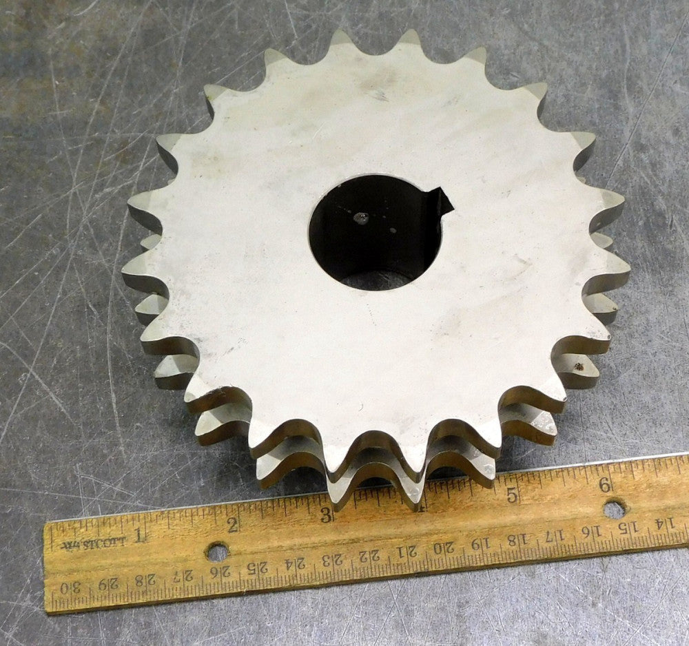 Martin D60B20H Double Roller Chain Sprocket #60 20 Teeth 1-3/8" Bore