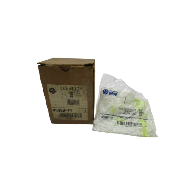 ALLEN BRADLEY 800EM-F2 SER. A (PKG OF 5) (BR/WH) NSMP