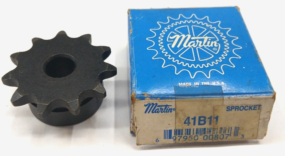 MARTIN SPROCKET 41B11 ROLLER CHAIN SPROCKET 11 TEETH CHAIN SIZE 41