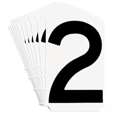 Brady 5100P-2 Numbers And Letters Labels, Pk 10