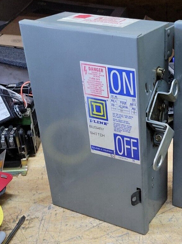 NNB Square-D PQ3603G I-Line Bus plug Bus Fusible Switch 3-pole, 30-amp 600-volt