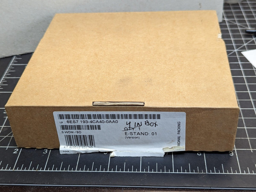 Box Of (4) Siemens 6ES7 193-4CA40-0AA0 Simatic Terminal Modules NEW [B8BB]