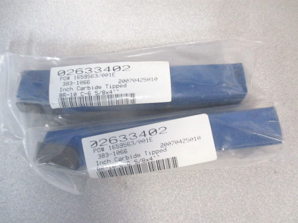 (383-1066) 5/8 x 5/8″ x 4" OAL Lead Angle Turning Single Point Tool Bit - Qty 2 