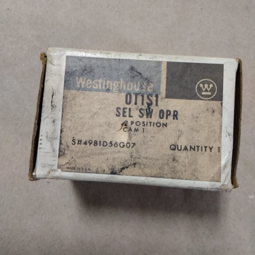 Westinghouse 0T1S1 Selector Switch Oprator 2 Position OT1S1 D31