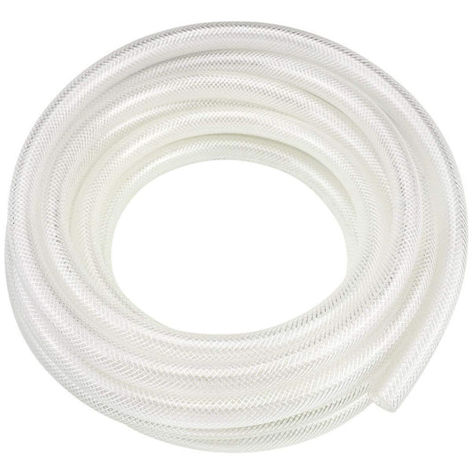 1/4" ID X 25 Ft High Pressure Braided Clear PVC Vinyl Tubing Flexible Vinyl Tube