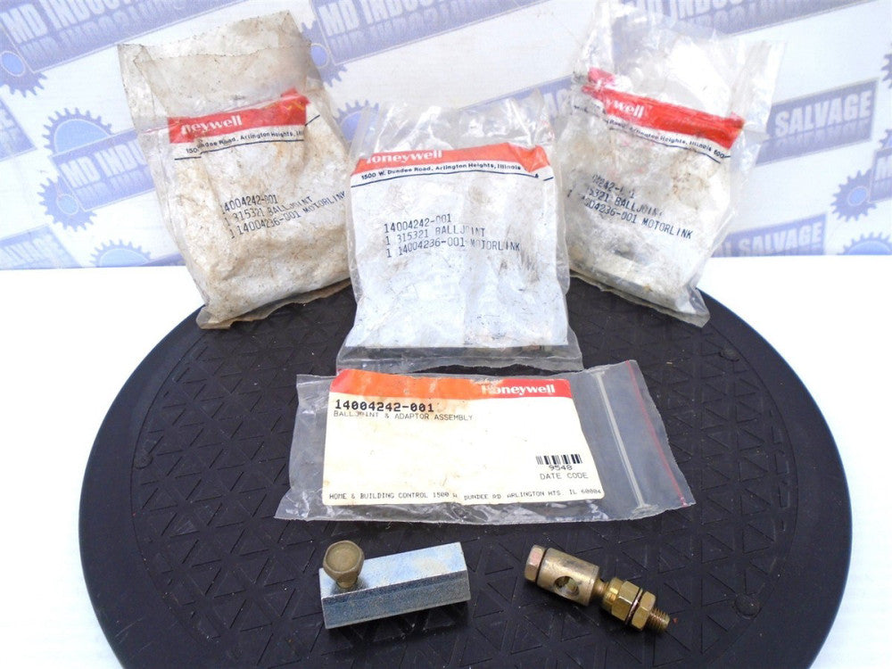 (4 Pc) Honeywell - 14004242-001 Balljoint 315321 & Adaptor Assembly 14004236-001