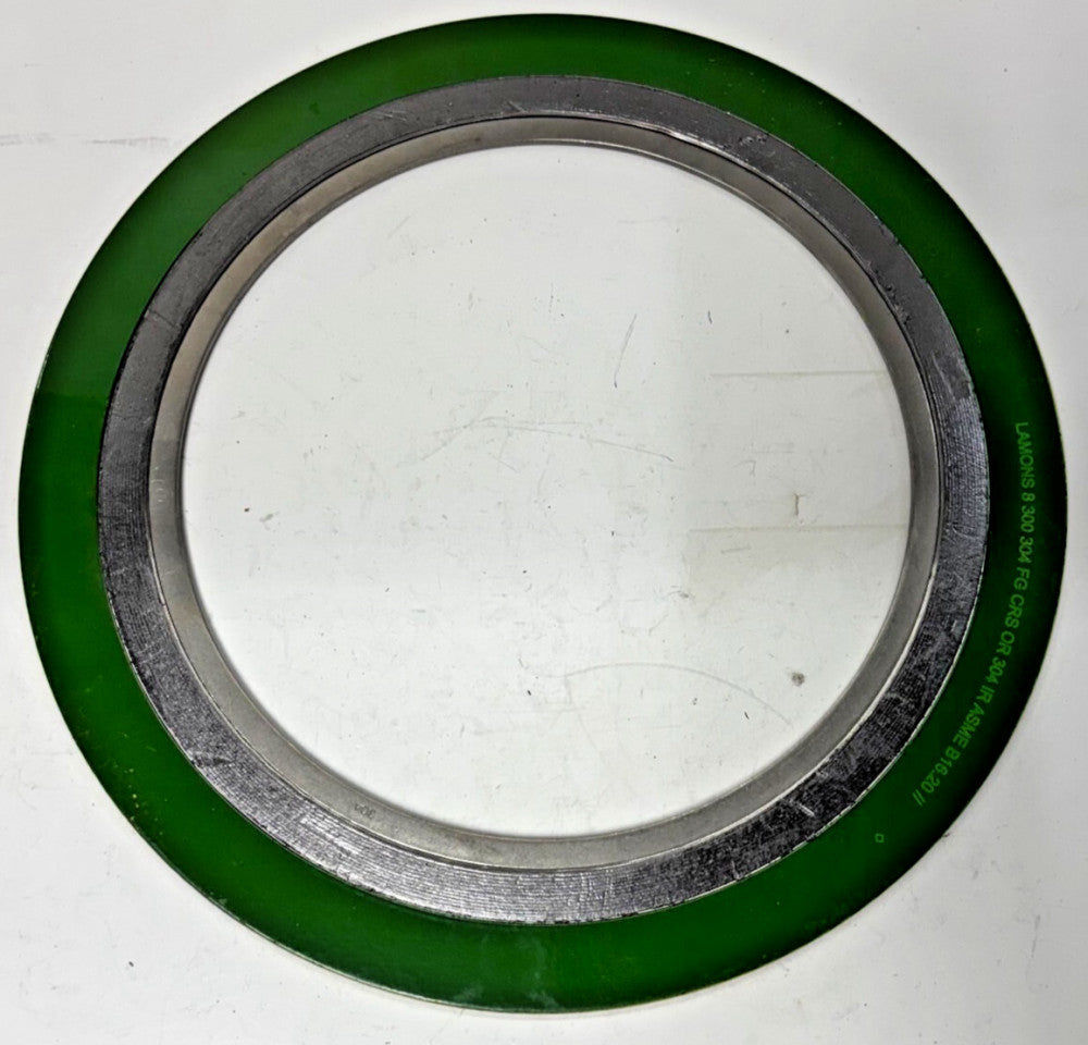 LAMONS STAINLESS STEEL FLEXIBLE GASKET PIPE SIZE 8" PRESSURE 300 304FG CRS ASME