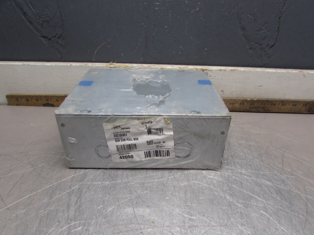 HOFFMAN ASG10X8X4 SCREW COVER PULL BOX, 10"X8"X4" NEW NOT IN BOX! MAKE OFFER!