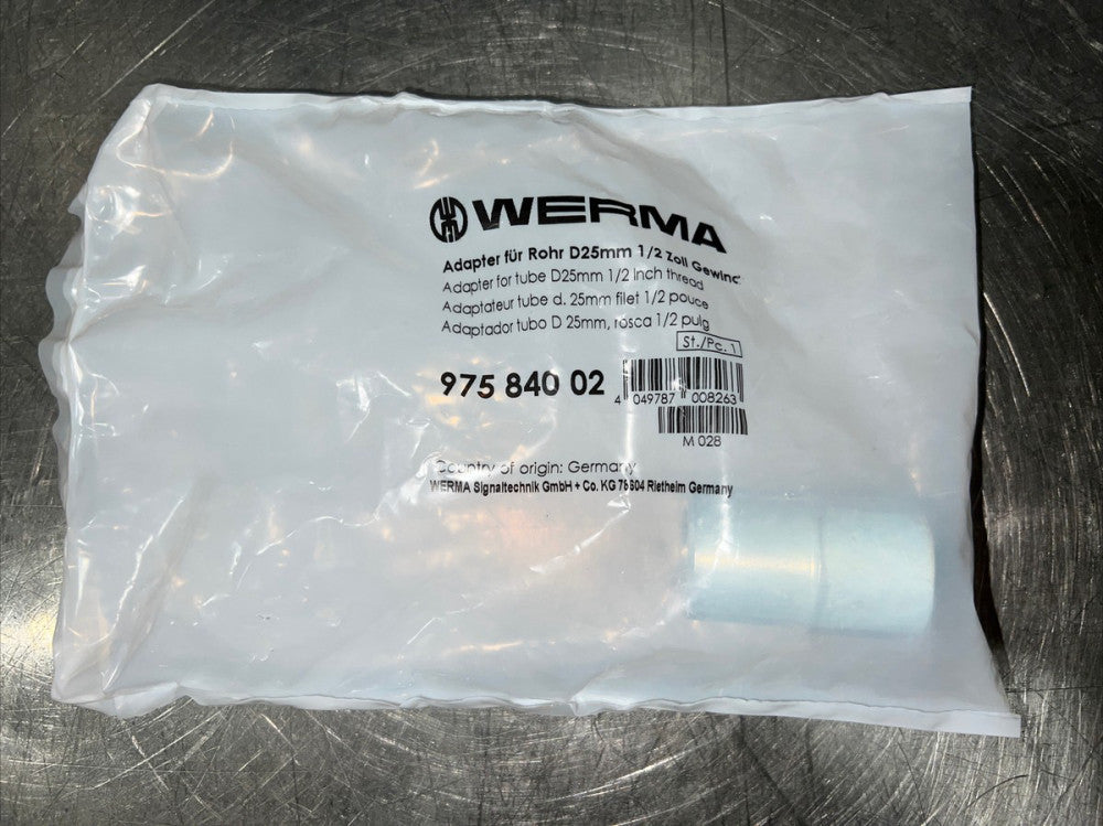 Werma Signaltechnik 975 840 02 27mm to 25mm adapter for tube Nos Surplus