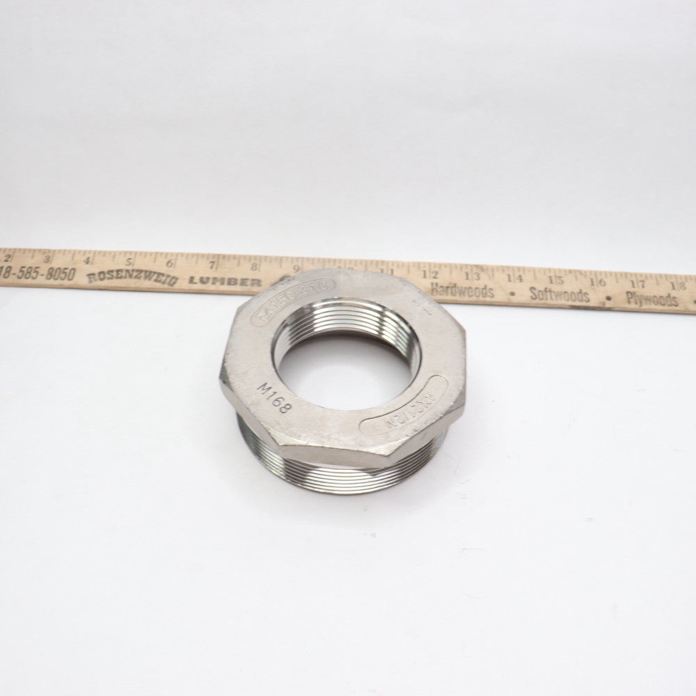 Threaded Hex Bushing Cast 316 Stainless Steel #150 4" x 2-1/2"