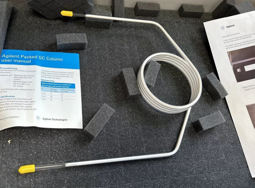 HPLC Glass Column 100-5000 Porapak PS, 6mm X 2m Glass Porapak PS