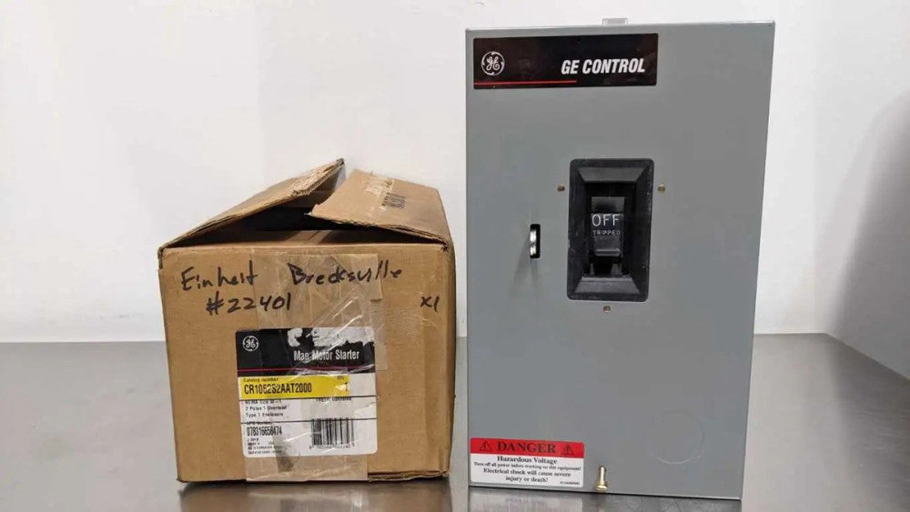 GE CR1062S2AAT2000 Manual Motor Starter Circuit Breaker 2 Poles 1 Overload NEMA