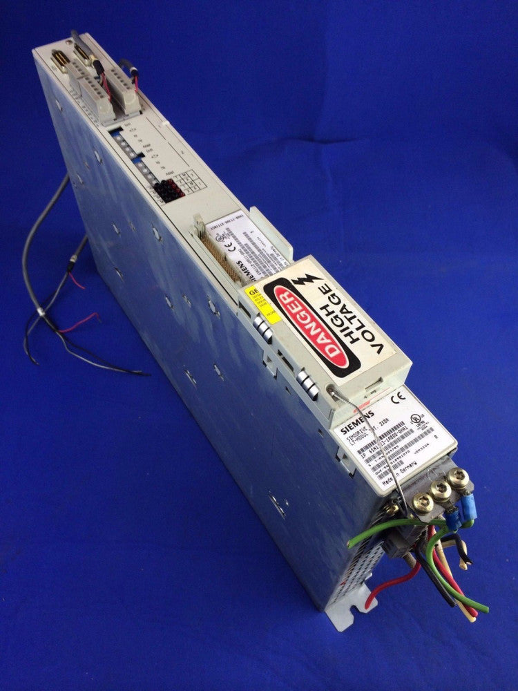 SIEMENS 6SN1123-1AB00-0HA1 SIMODRIVE LT-MODULE 2X8A W/ 6SN1118-0AE11-0AA1