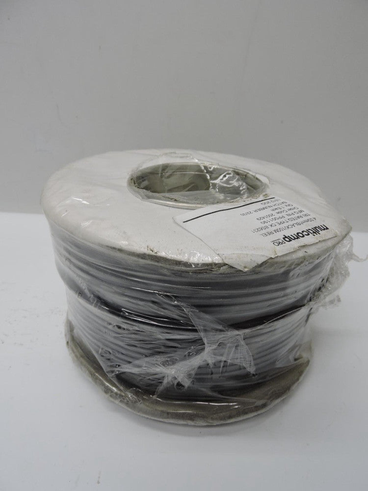 MULTICOMP PRO PVC Black Tri-Rated Wire 12 AWG 4MM2 - 100M/328 ft
