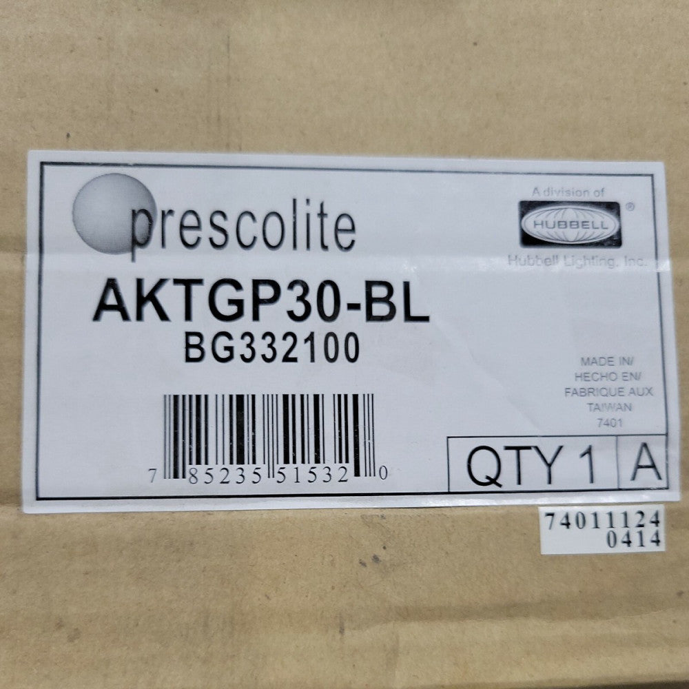 1 Prescolite AKTGP30 BL Black ArchiTrak 1 Light 75 Watt Halogen Architectural