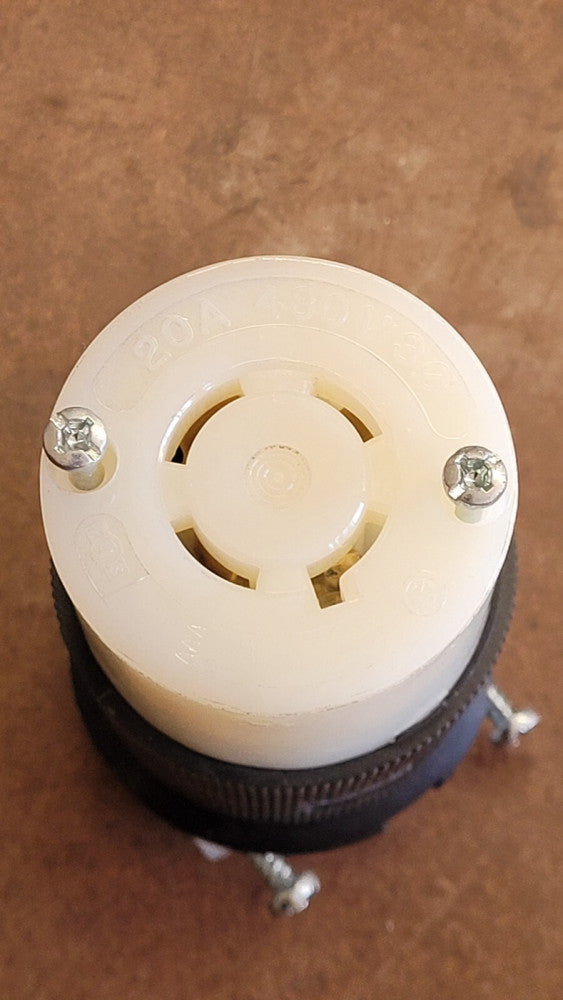 Hubbell HBL2433 Twist Lock Connector 20A 3PH 480VAC