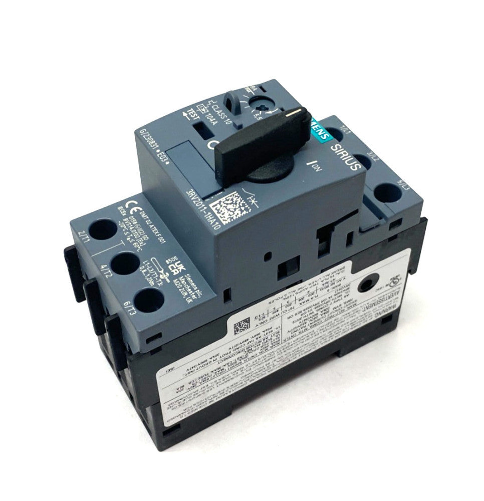 Siemens 3RV2011-1HA10 SIRIUS Motor Protection Circuit Breaker Size S00