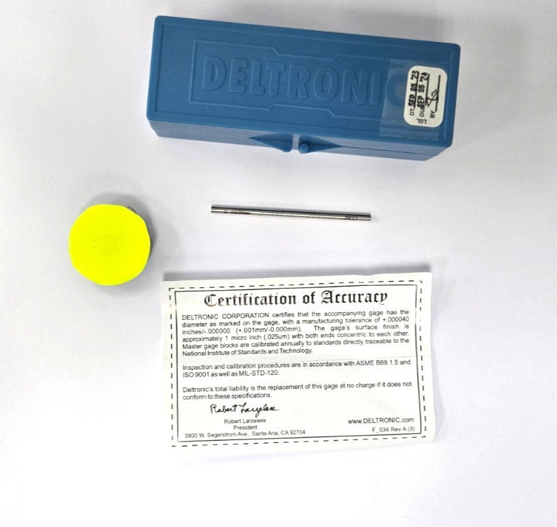 DELTRONIC  X GO PIN GAUGE: 0.0937