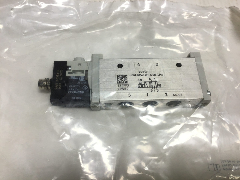 Festo VUVG-L14-M52-AT-G18-1R8L Solenoid Valve 12/24VDC
