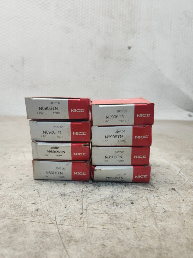 NEW IN BOX LOT OF 8 NICE SINGLE ROW RADIAL BEARING N6906TN
