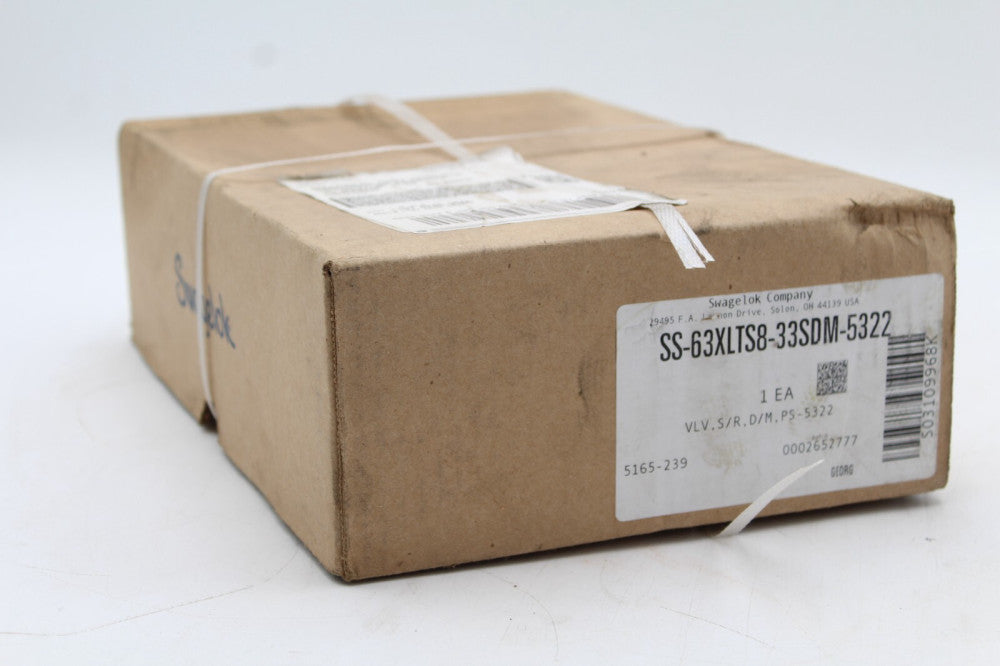 Swaglok SS-63XLTS8-33SDM-5322 Valve