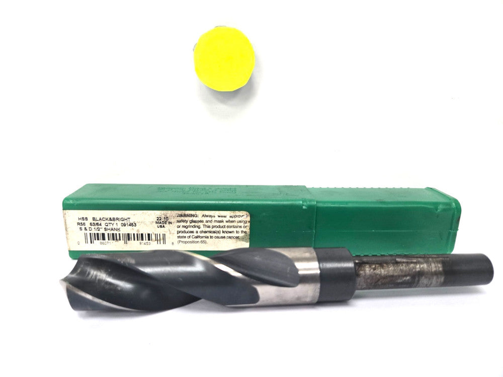 PRECISION DRILL SPIRAL FLUTE**53/64 ** 6" LONG