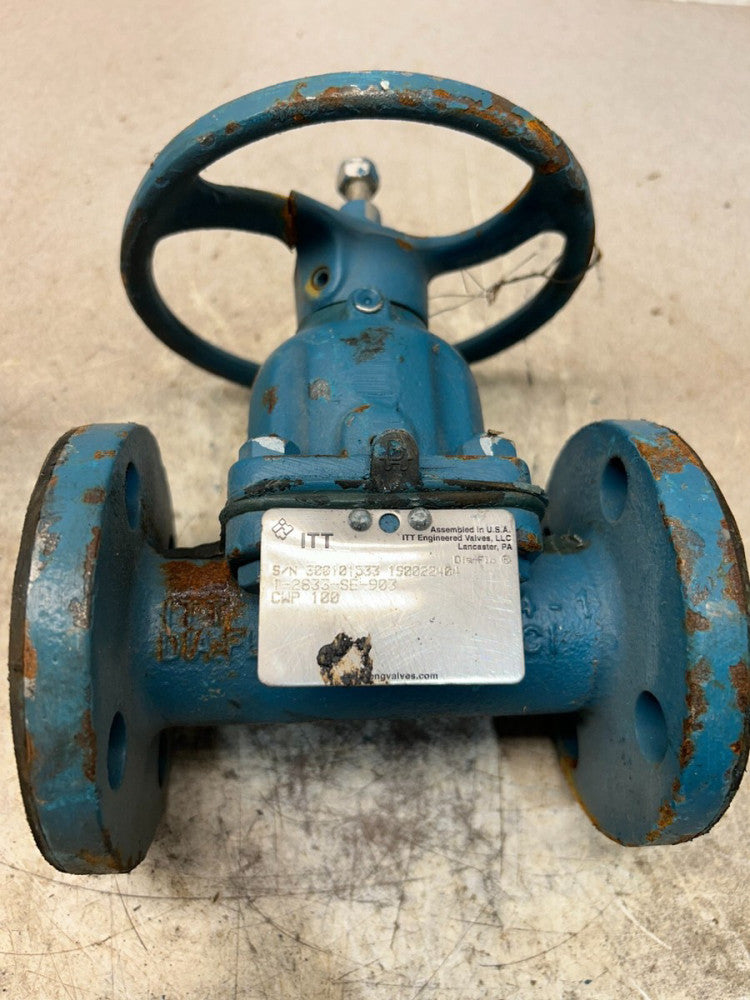 USED ITT Industrie Dia-flo Diaphragm Valve  1-2833-SE-903