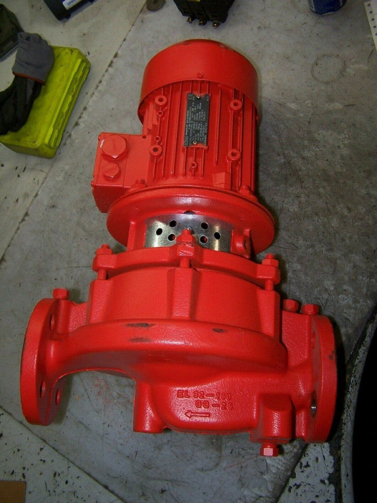 NEW KSB  0.63 kW IN-LINE CENTRIFUGAL PUMP 460 VAC 1 1/4" 1695 RPM 032-180/054 G6