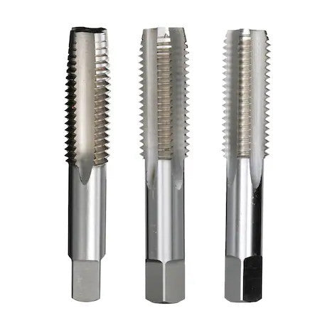 DRILL AMERICA DWT60754 1/4"-28 UNF HSS Left 4 Flute Tap Set