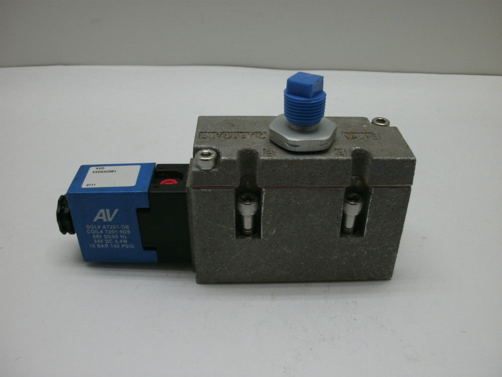 AVD EX0KH2981 AUTOMATIC VALVE SOL#A7201-DB COIL#7201-9DB 48V 50/60Hz 24V DC NNB