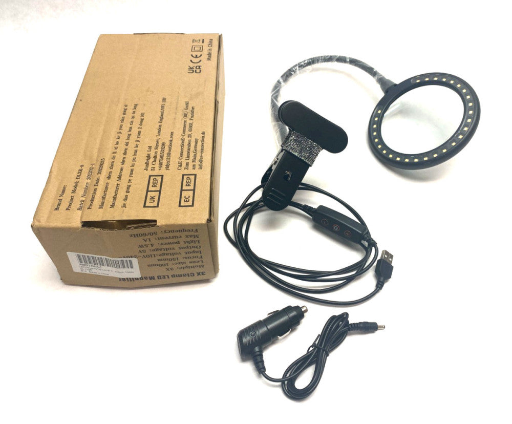 3X Clamp LED Magnifier Lamp 100mm Lens Size 150mm Focus