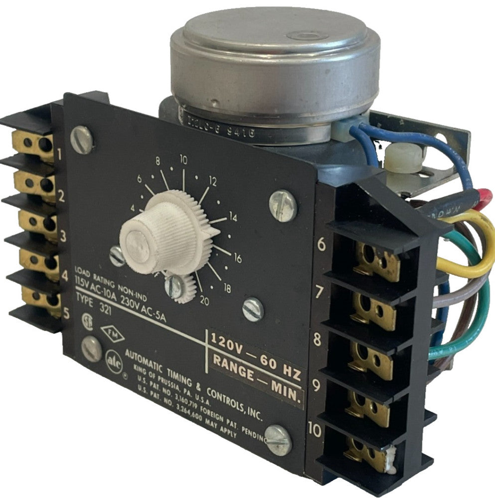 NEW AUTOMATIC TIMING 321 RELAY 321B-050A-08H2BX 120V 60HZ