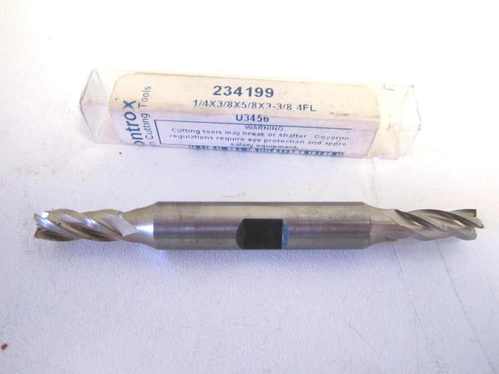 CONTROX (234199) 1/4 x 3/8 x 5/8 x 3-3/8 4F Cobalt Double End Mill 