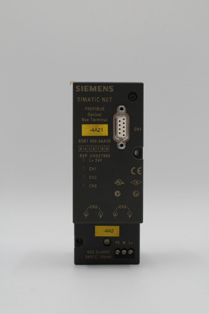 Siemens 6GK1500-3AA00 Simatic Net Profibus Optical Bus Terminal