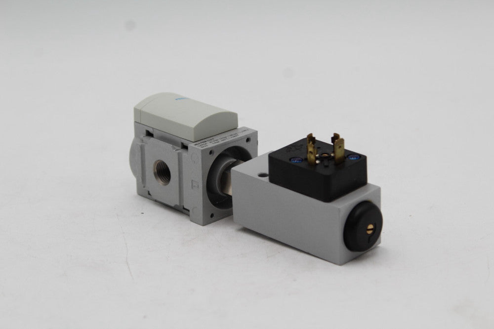 Festo MS4-FRM-1/4-Y w/ PEV-1/4-B-OD Branch Module Pressure Switch