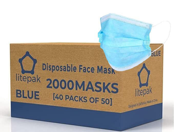 Litepak 2,000 - Breathable Face Mask for Home, Office
