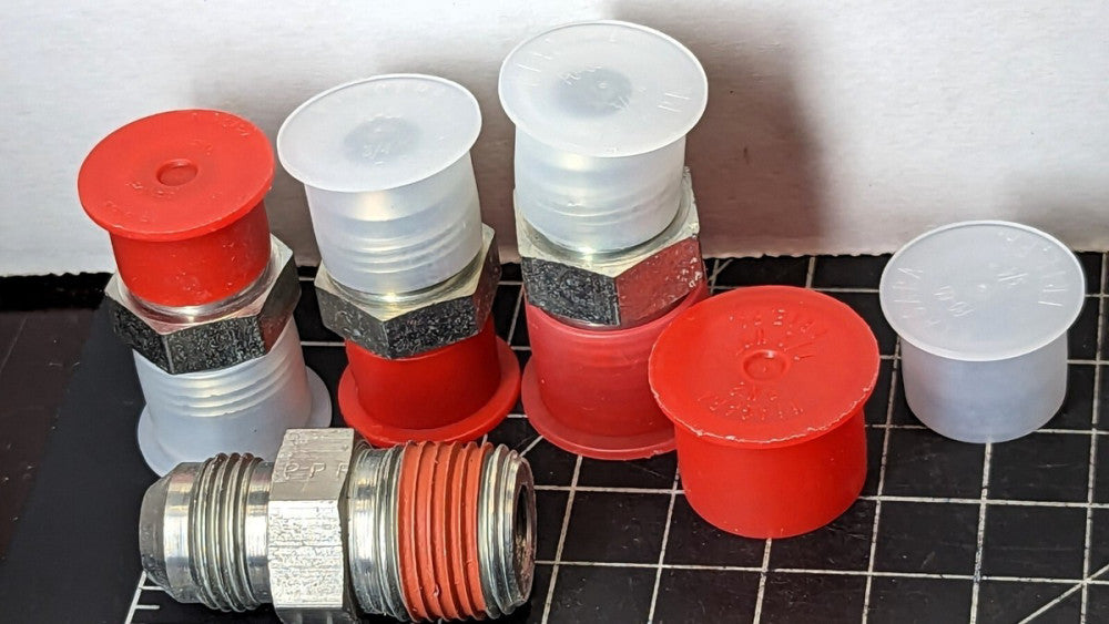 (4) ½” Male Pipe Connector Adaptor NPT to AN 8 Tube Parker 8-8FTX-S [B8Y1] #22