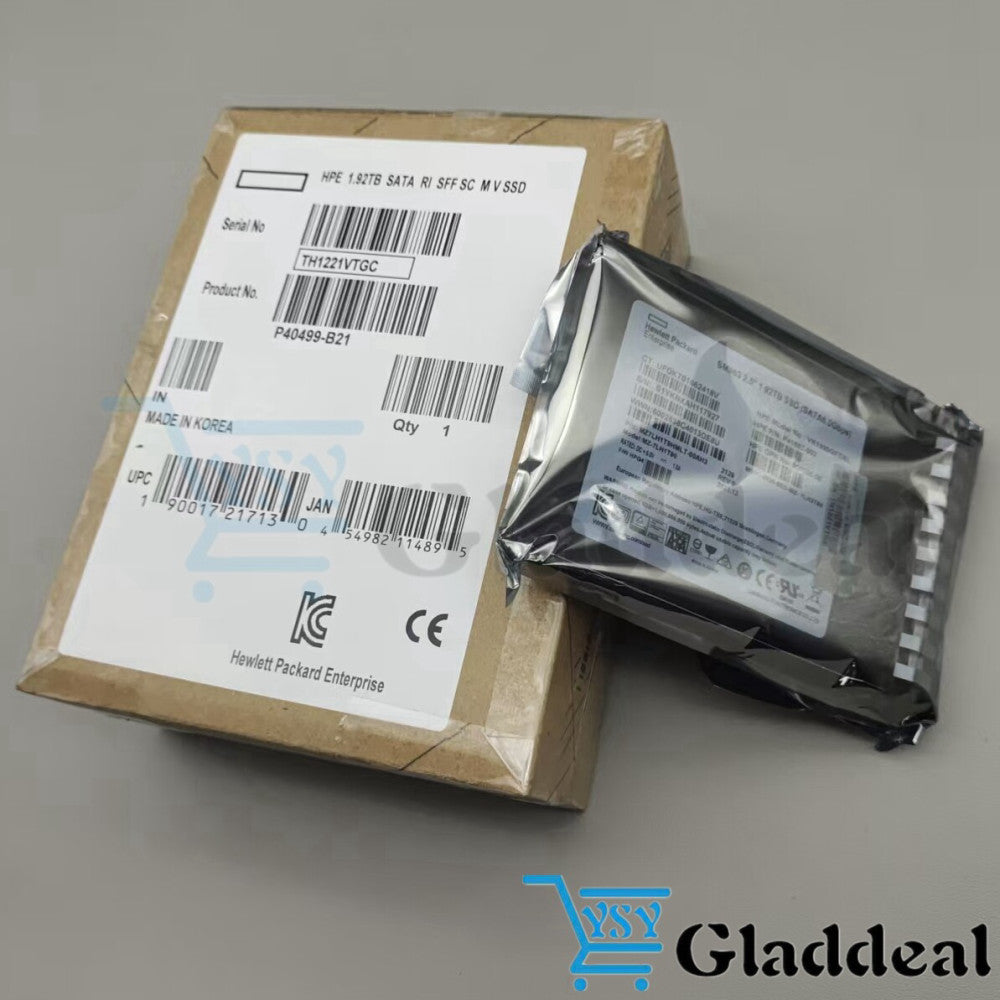 New HPE 1.92TB SATA 6G 2.5" Gen10 Plus V2 GEN11 Server SSD P40499-B21 P41524-001