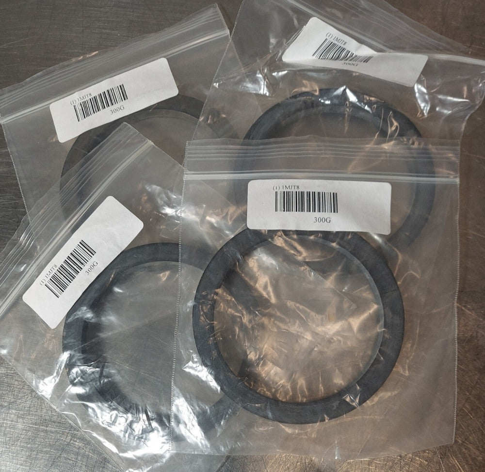 Lot of 3 - Black 1MJT8 / 300G Cam & Groove EPDM Gaskets