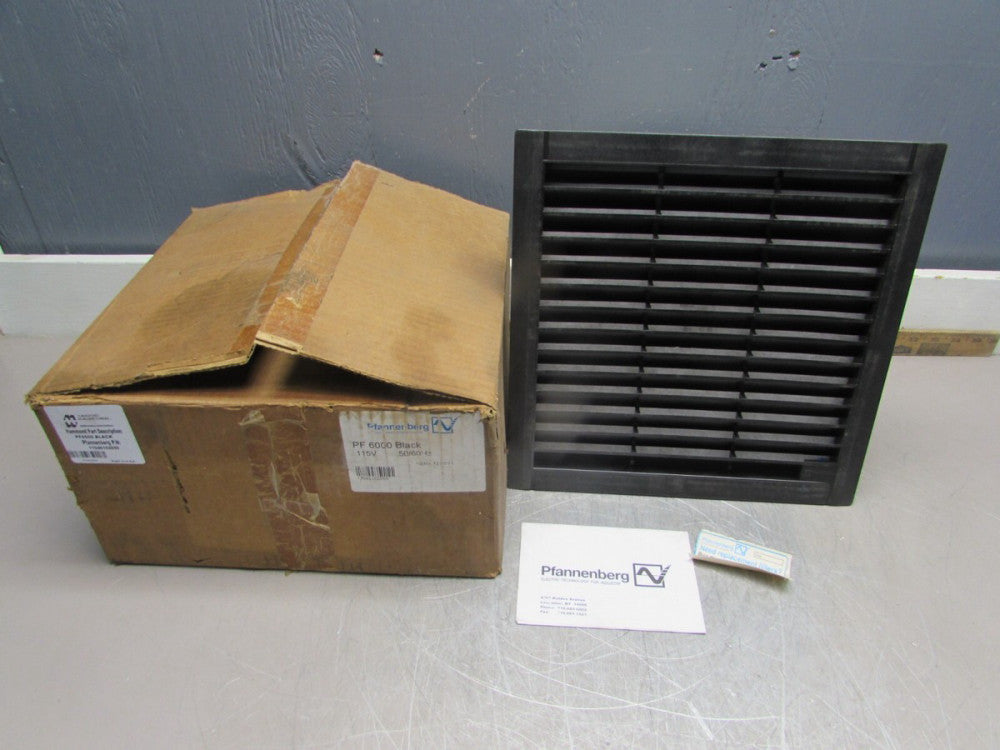 Pfannenberg 11045152050 , PF 6000 ENCLOSURE FAN ASSY, 115V, BLK, NIB! MAKE OFFER