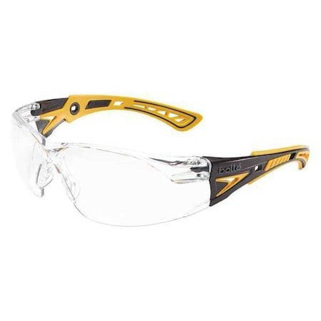 Bolle Safety 40243 Rush+, Safety Glasses Anti-Fog, Anti-Static & Anti-Scratch,