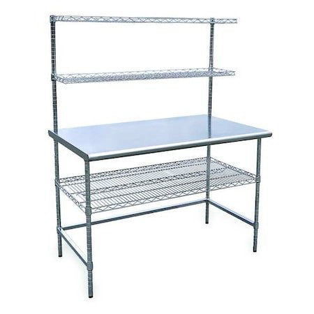 Zoro Select 4Uen5 Workbench,Ss,60" W,30" D