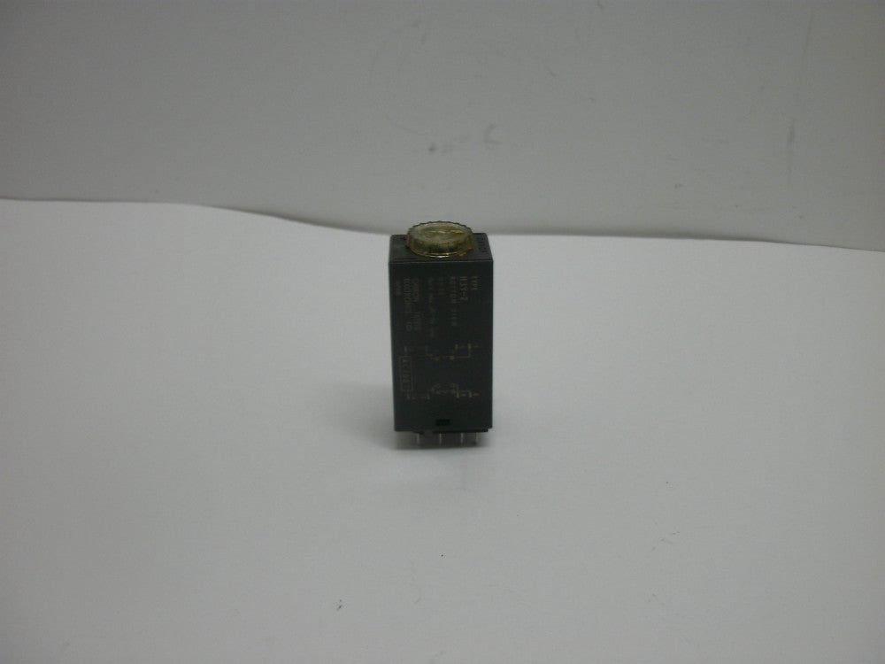 OMRON H3Y-2-AC100-5S MINI TIMER 5 SECOND 100VAC 5 AMP 8 BLADE