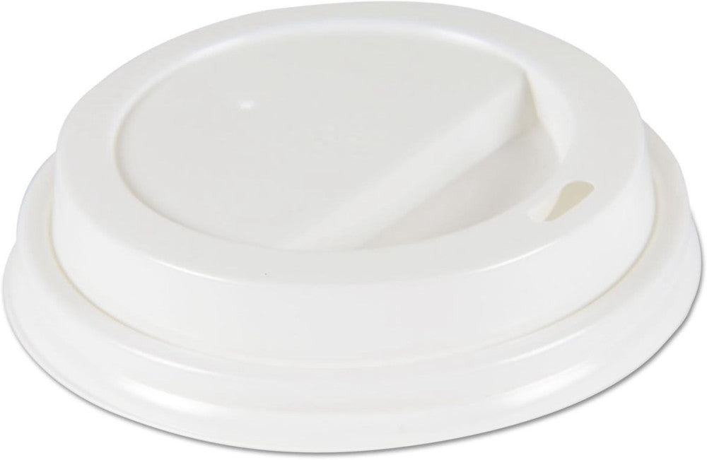 BWKDEERHLIDW - Deerfield Hot Cup Lids for 10oz - 20oz Cups White 
