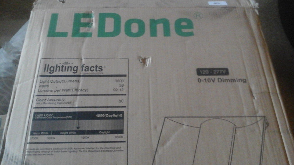 LEDone LOD-TF2238WD-4000K 38 Watt 2x2 Foot LED