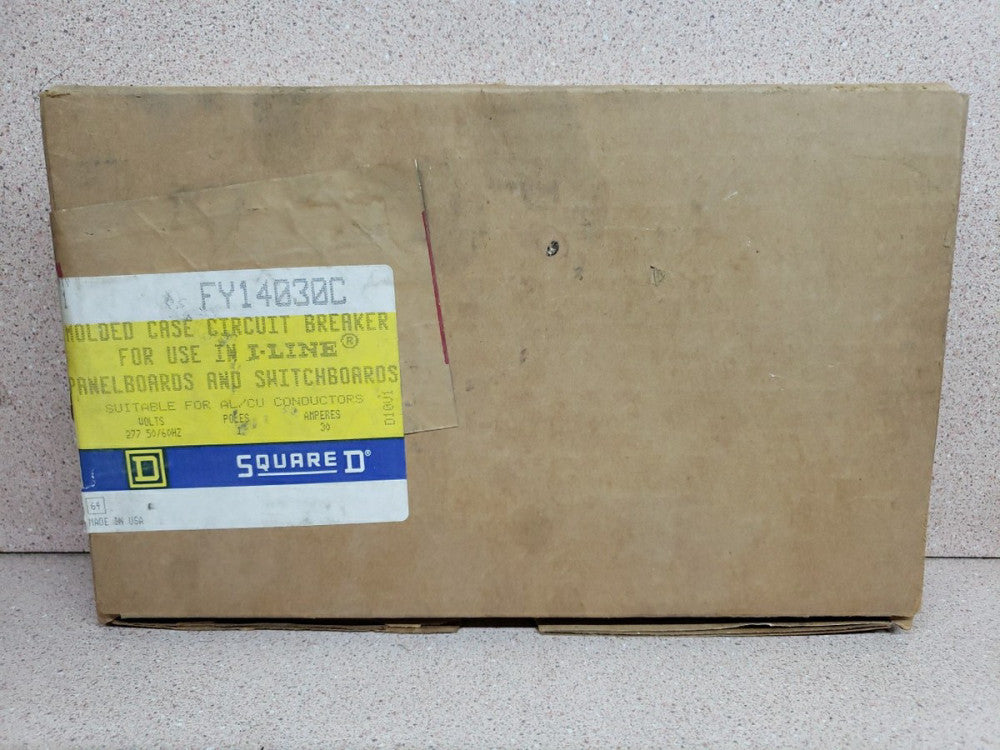 New Old Stock Square D FY14030C Molded Case Circuit Breaker 1p 30a Amp 277v-ac