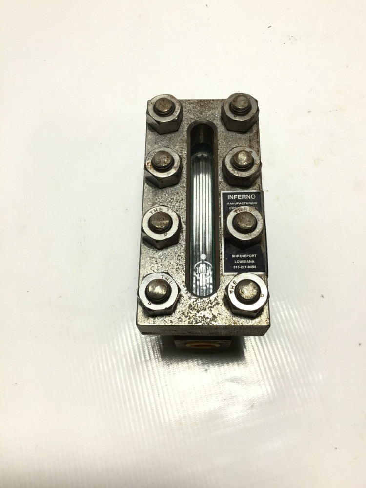 Inferno RA-12AANDDBADA Reflex Liquid Level Gauge Valve 1550/2320 PSI @ 600/100°F