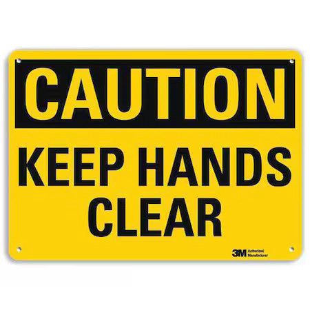Lyle U4-1461-Ra_10X7 Safety Sign, 7 In Height, 10 In Width, Aluminum, Vertical