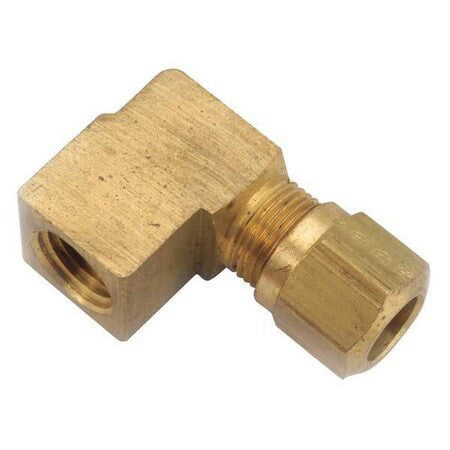 Anderson Metals 1470X6 Female Elbow, Compression, Brass, 1/4Inpipe